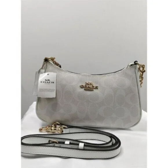 Coach Teri Shoulder Bag In Signature Canvas - Picture 2 of 5